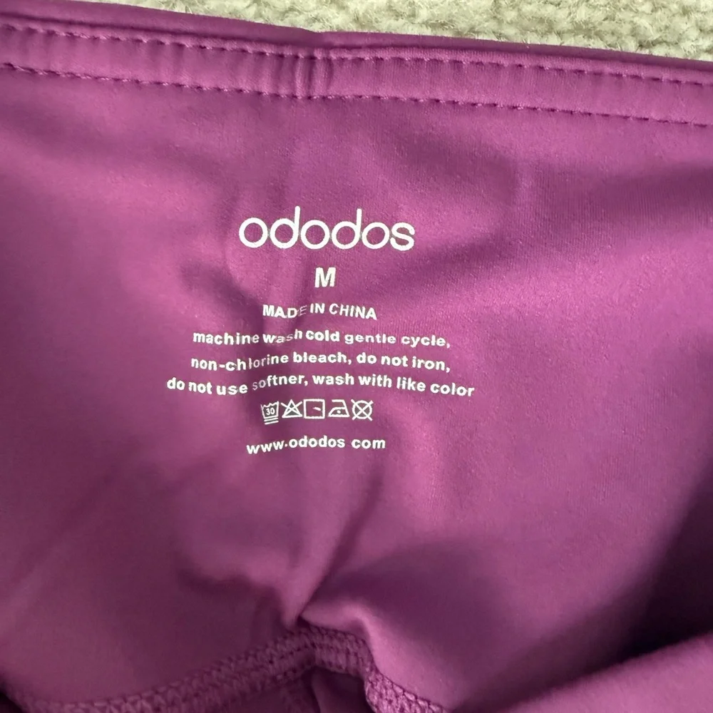 Purple High-Waisted Leggings - Picture 2 of 5